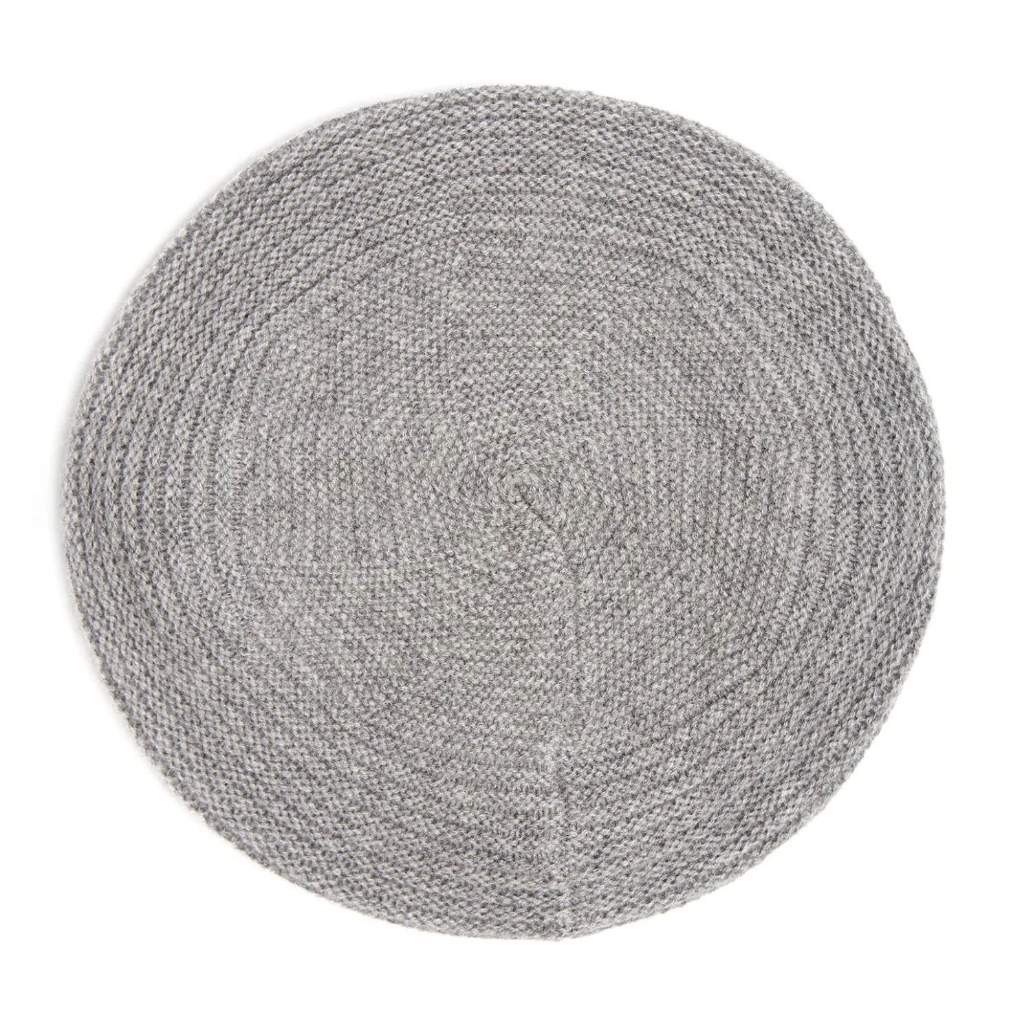 CAPPELLO BASCO A RIGHE GRIGIO In cashmere