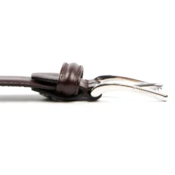 CINTURA CLASSICA COLOR TESTA MORO In pelle 30 mm