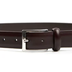 CINTURA CLASSICA COLOR TESTA MORO In pelle 30 mm