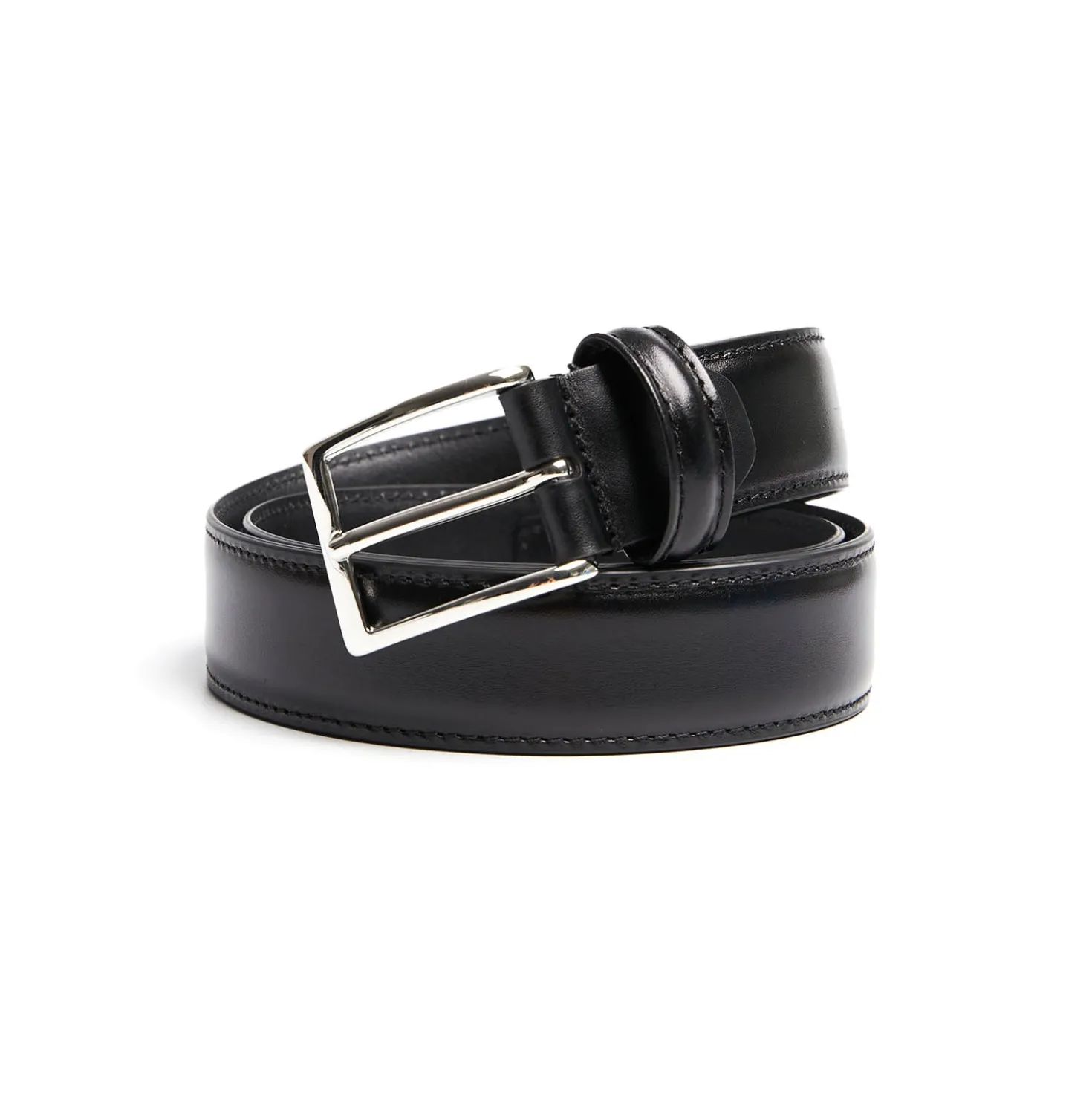 CINTURA CLASSICA NERA In pelle 30 mm