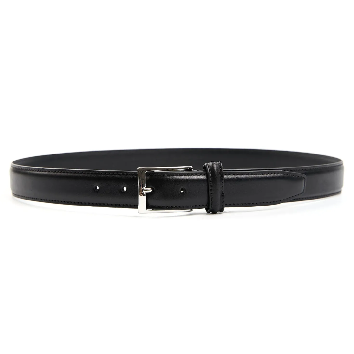 CINTURA CLASSICA NERA In pelle 30 mm