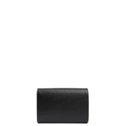 CLUTCH BAG NERA In pelle bottolata
