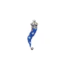 CORNETTO BLUETTE In seta e argento
