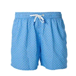 COSTUME DA BAGNO AZZURRO Macrofantasia fiore