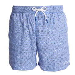 COSTUME DA BAGNO AZZURRO Macrofantasia fiore