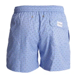 COSTUME DA BAGNO AZZURRO Macrofantasia fiore