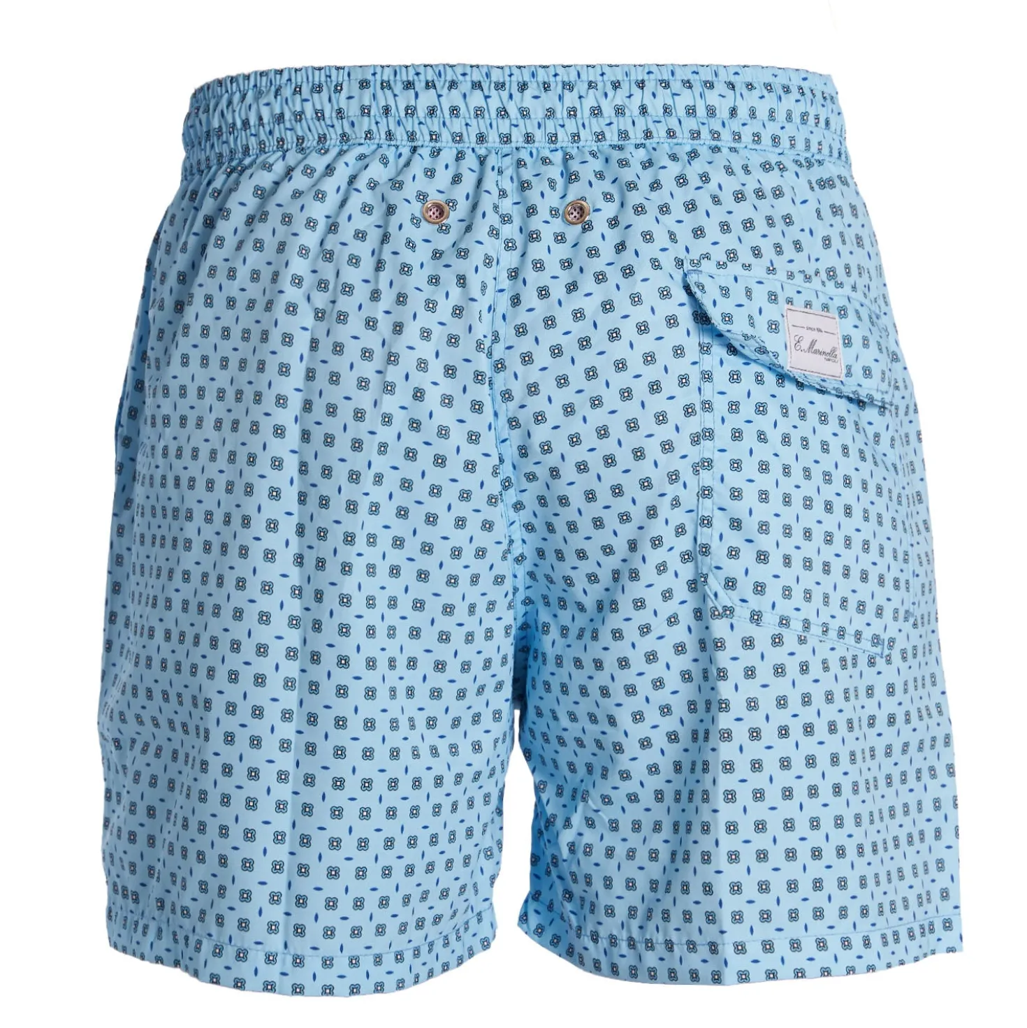 COSTUME DA BAGNO AZZURRO Macrofantasia fiore