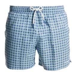 COSTUME DA BAGNO AZZURRO Macrofantasia fiore