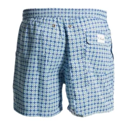 COSTUME DA BAGNO AZZURRO Macrofantasia fiore