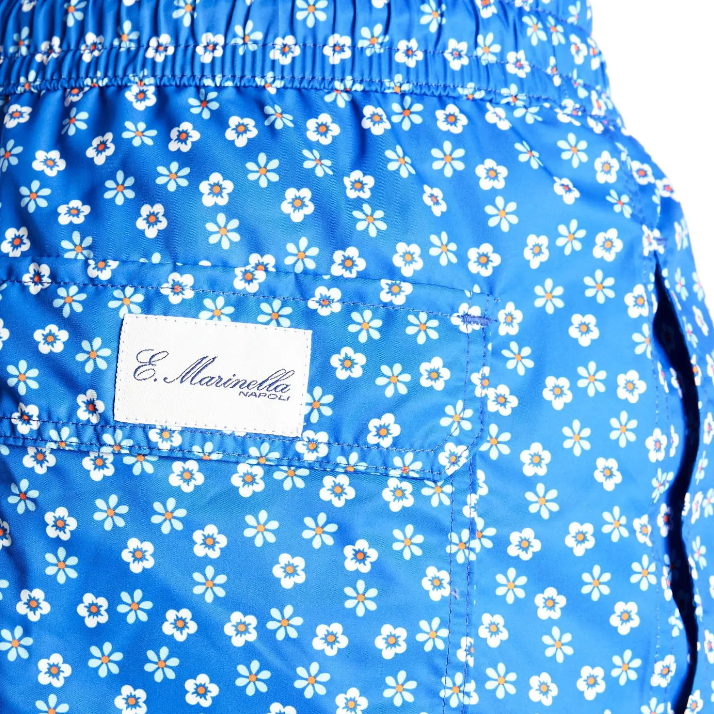 COSTUME DA BAGNO AZZURRO Macrofantasia fiore