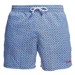 COSTUME DA BAGNO AZZURRO Macrofantasia fiore