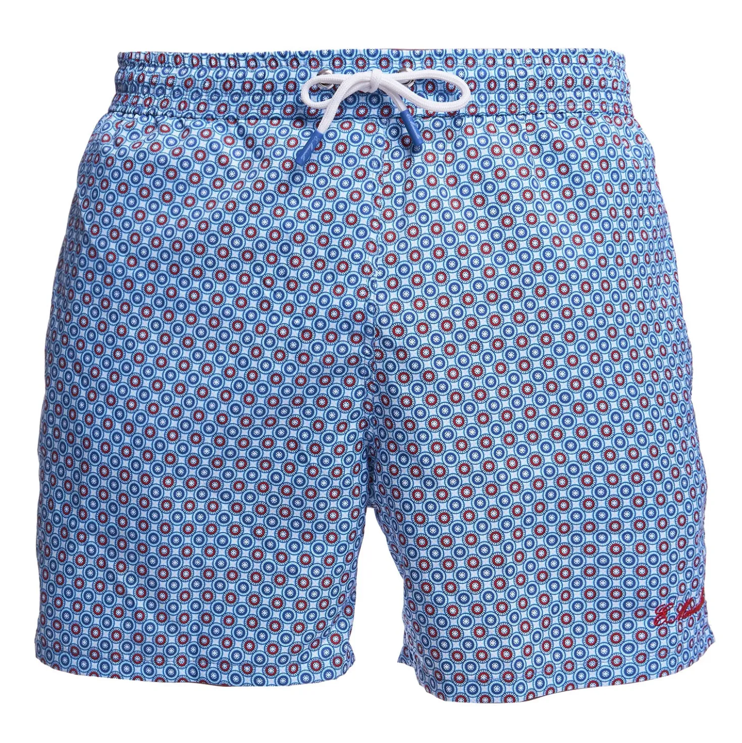 COSTUME DA BAGNO AZZURRO Macrofantasia fiore