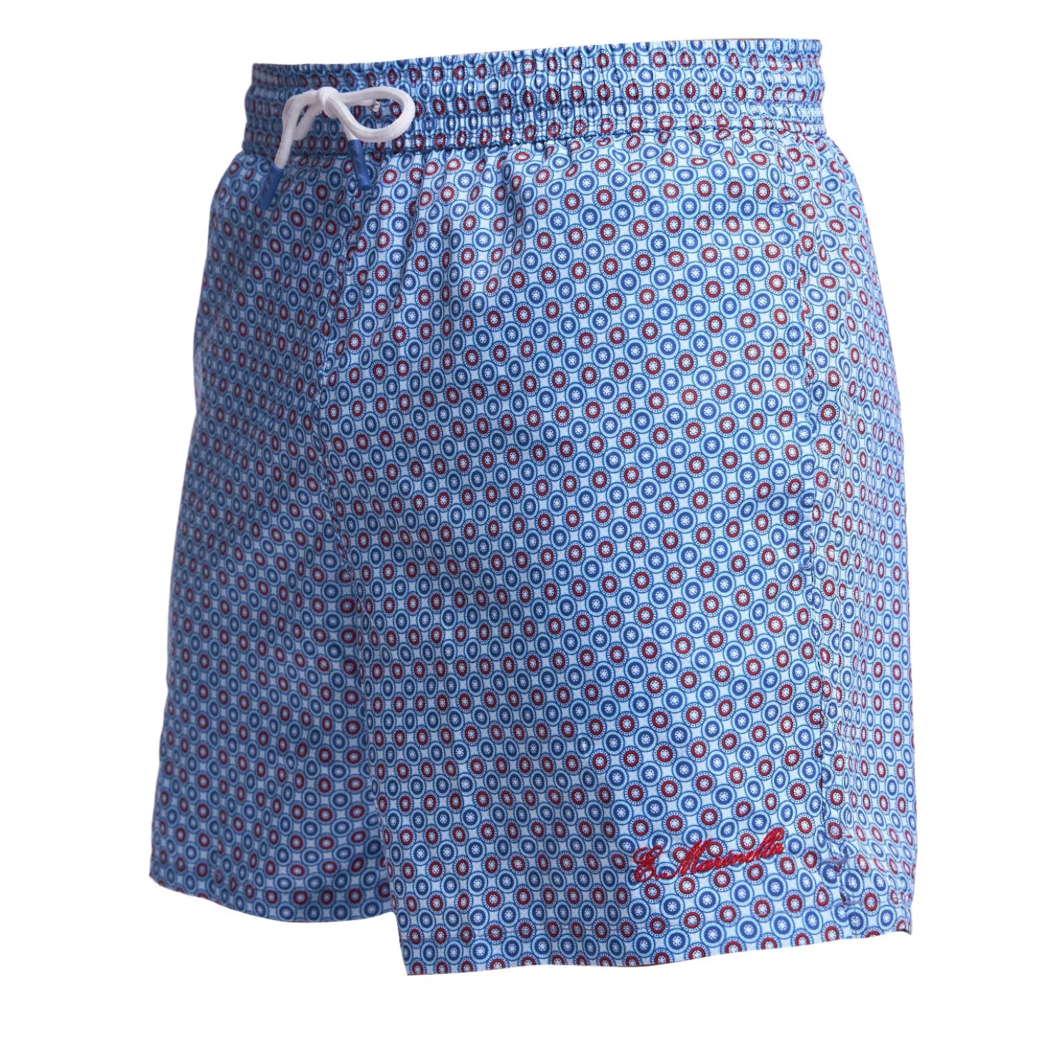 COSTUME DA BAGNO AZZURRO Macrofantasia fiore