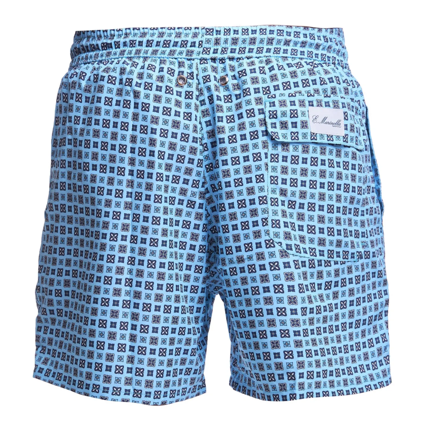 COSTUME DA BAGNO AZZURRO Macrofantasia fiore