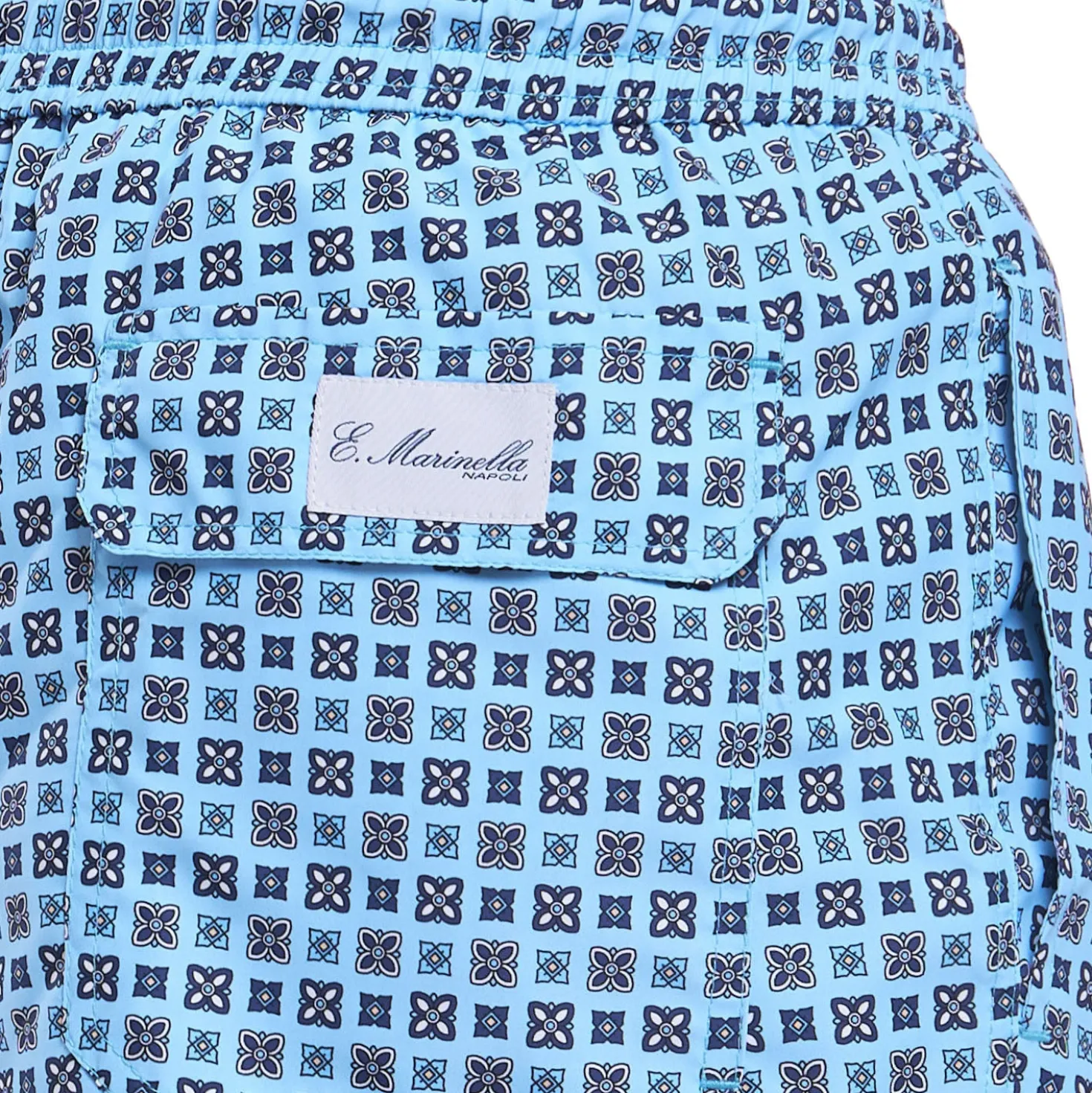 COSTUME DA BAGNO AZZURRO Macrofantasia fiore
