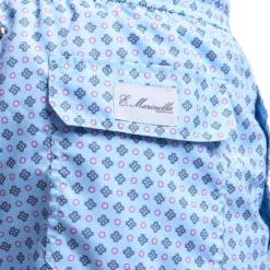COSTUME DA BAGNO AZZURRO Microfantasia fiore