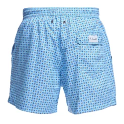 COSTUME DA BAGNO AZZURRO Microfantasia fiore