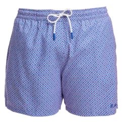 COSTUME DA BAGNO AZZURRO Microfantasia fiore