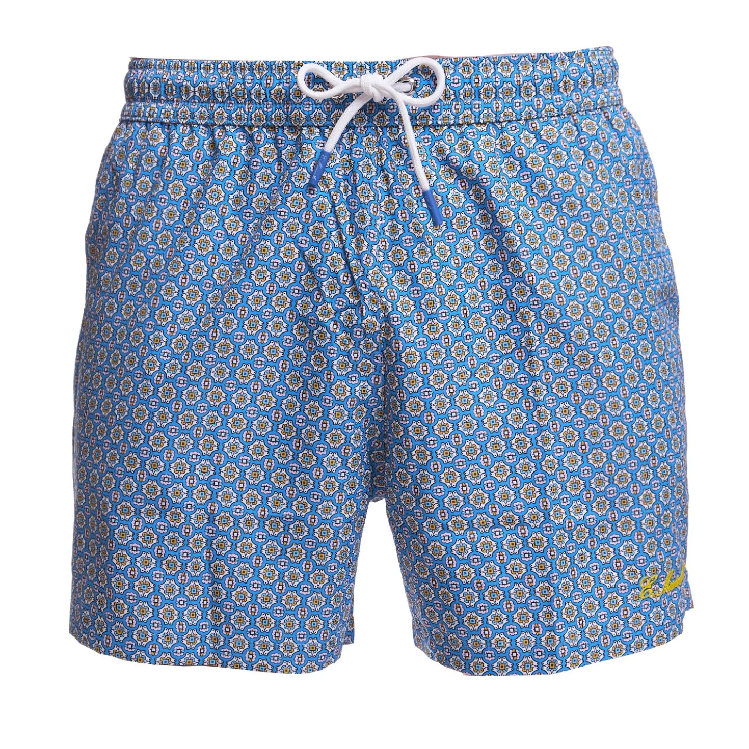 COSTUME DA BAGNO AZZURRO POLVERE Macrofantasia fiore