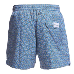 COSTUME DA BAGNO AZZURRO POLVERE Macrofantasia fiore