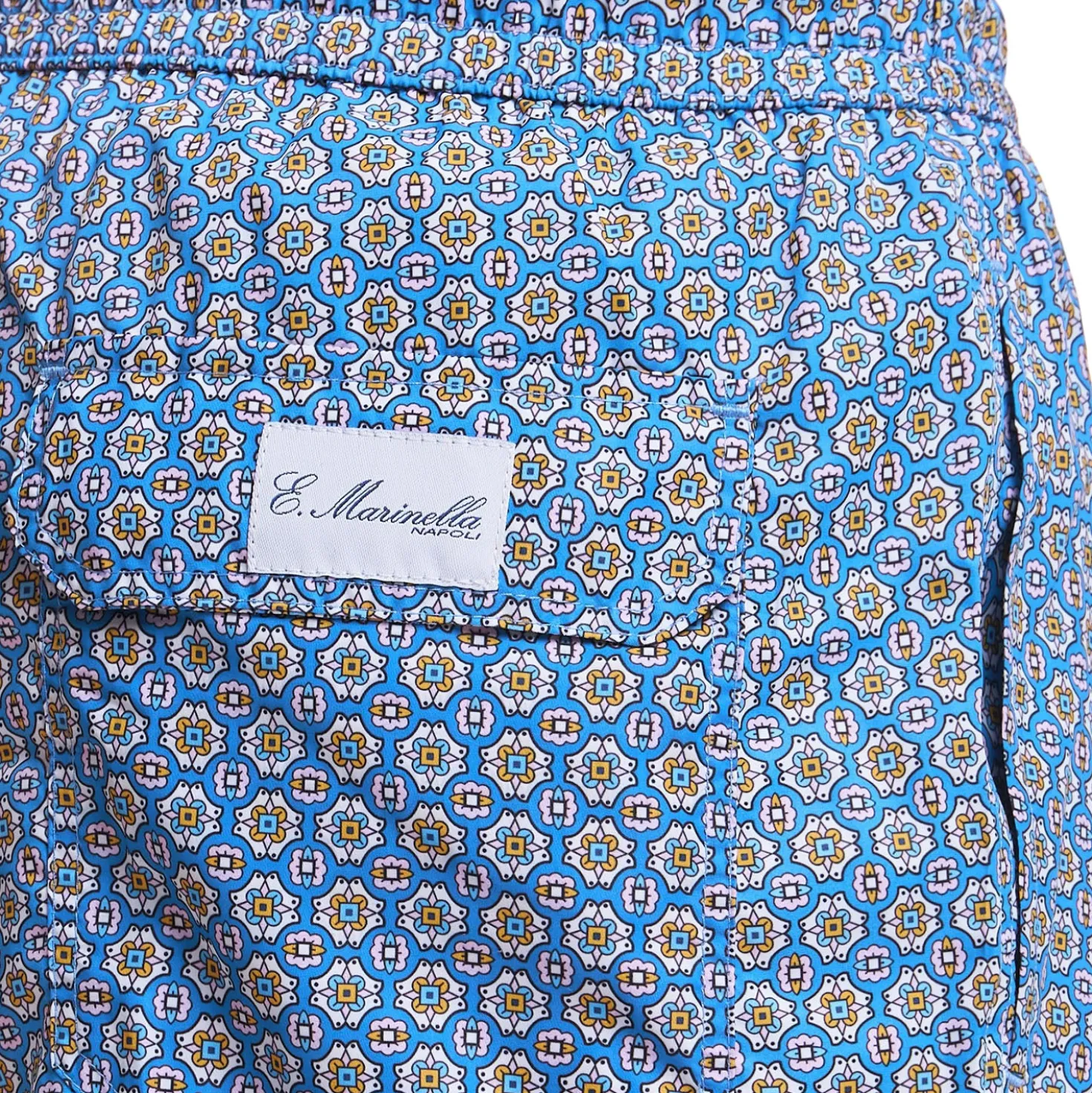 COSTUME DA BAGNO AZZURRO POLVERE Macrofantasia fiore