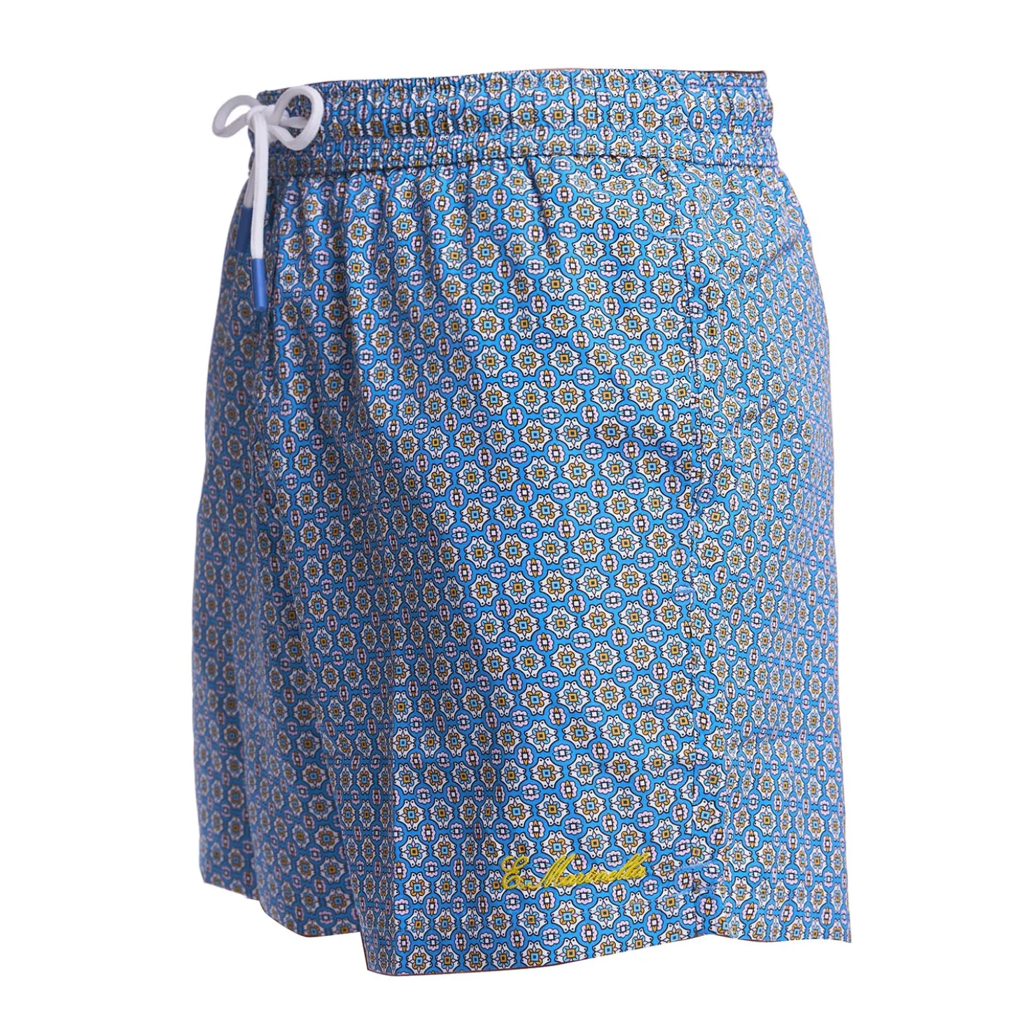 COSTUME DA BAGNO AZZURRO POLVERE Macrofantasia fiore