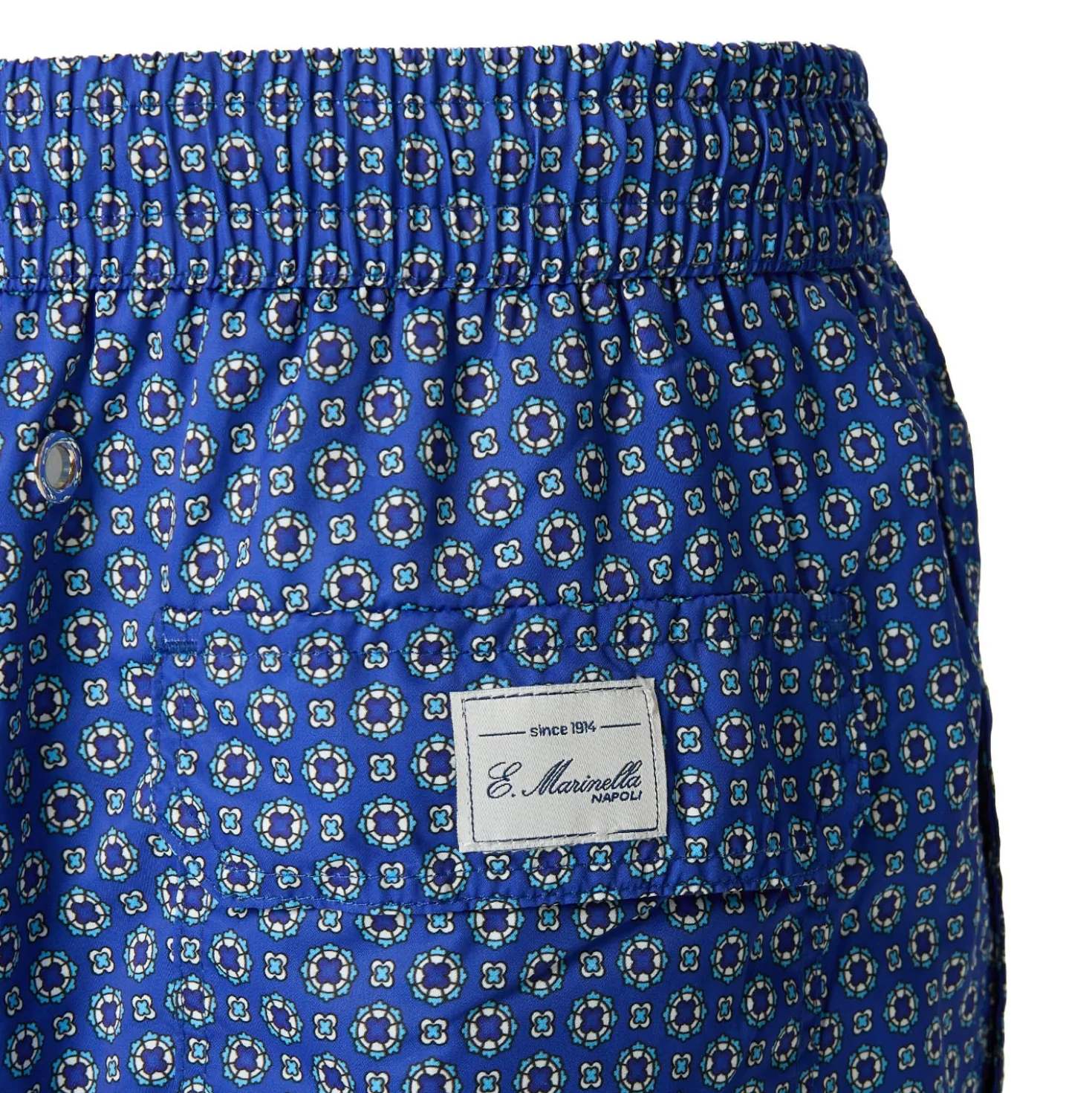 COSTUME DA BAGNO BLU Macrofantasia fiore