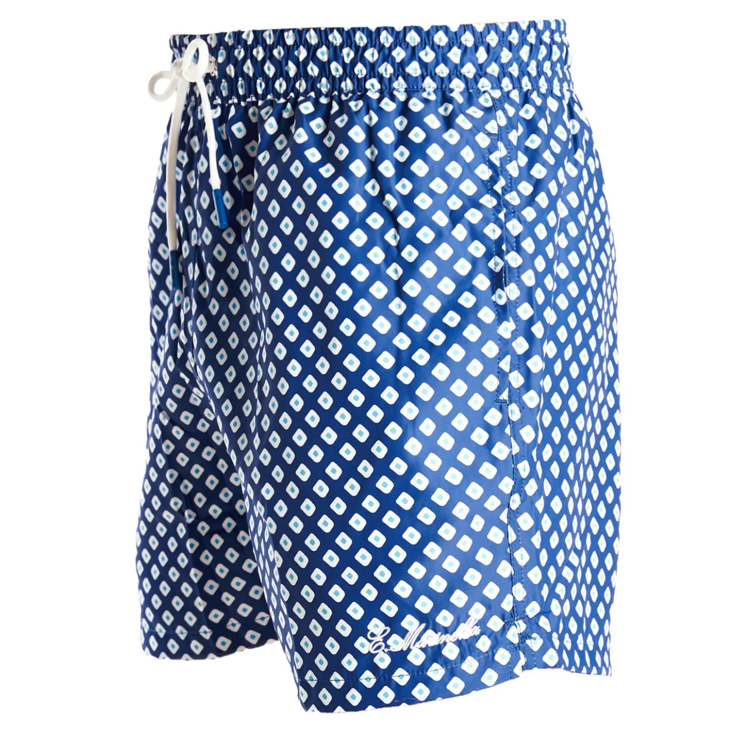 COSTUME DA BAGNO BLU Macrofantasia fiore