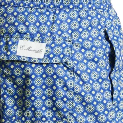 COSTUME DA BAGNO BLU Macrofantasia fiore