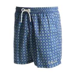 COSTUME DA BAGNO BLU Macrofantasia fiore
