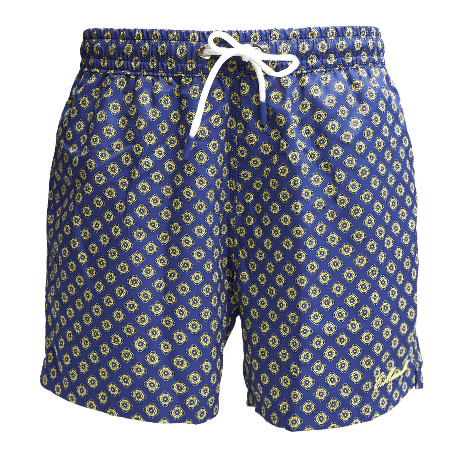 COSTUME DA BAGNO BLU Macrofantasia fiore