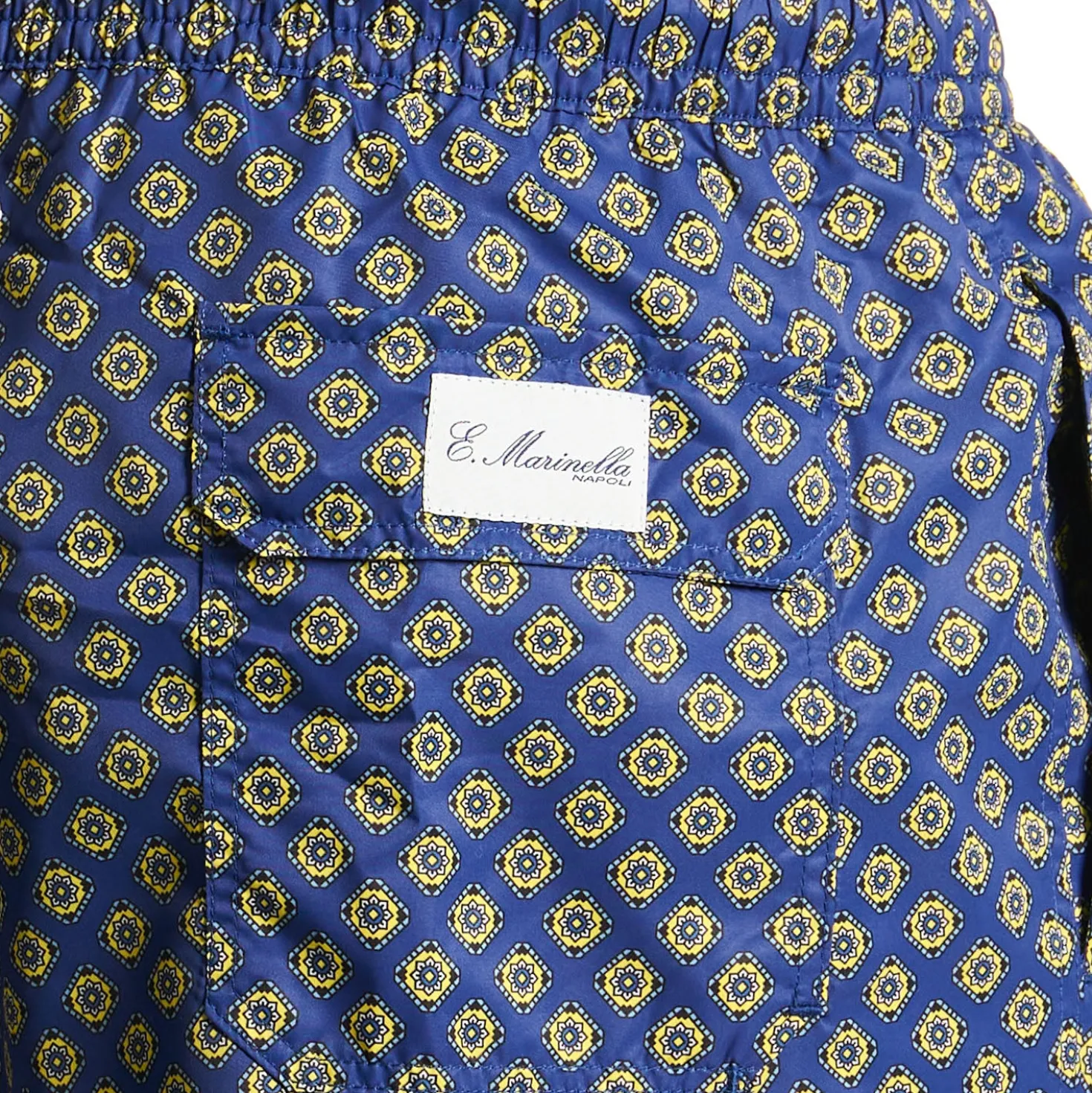 COSTUME DA BAGNO BLU Macrofantasia fiore