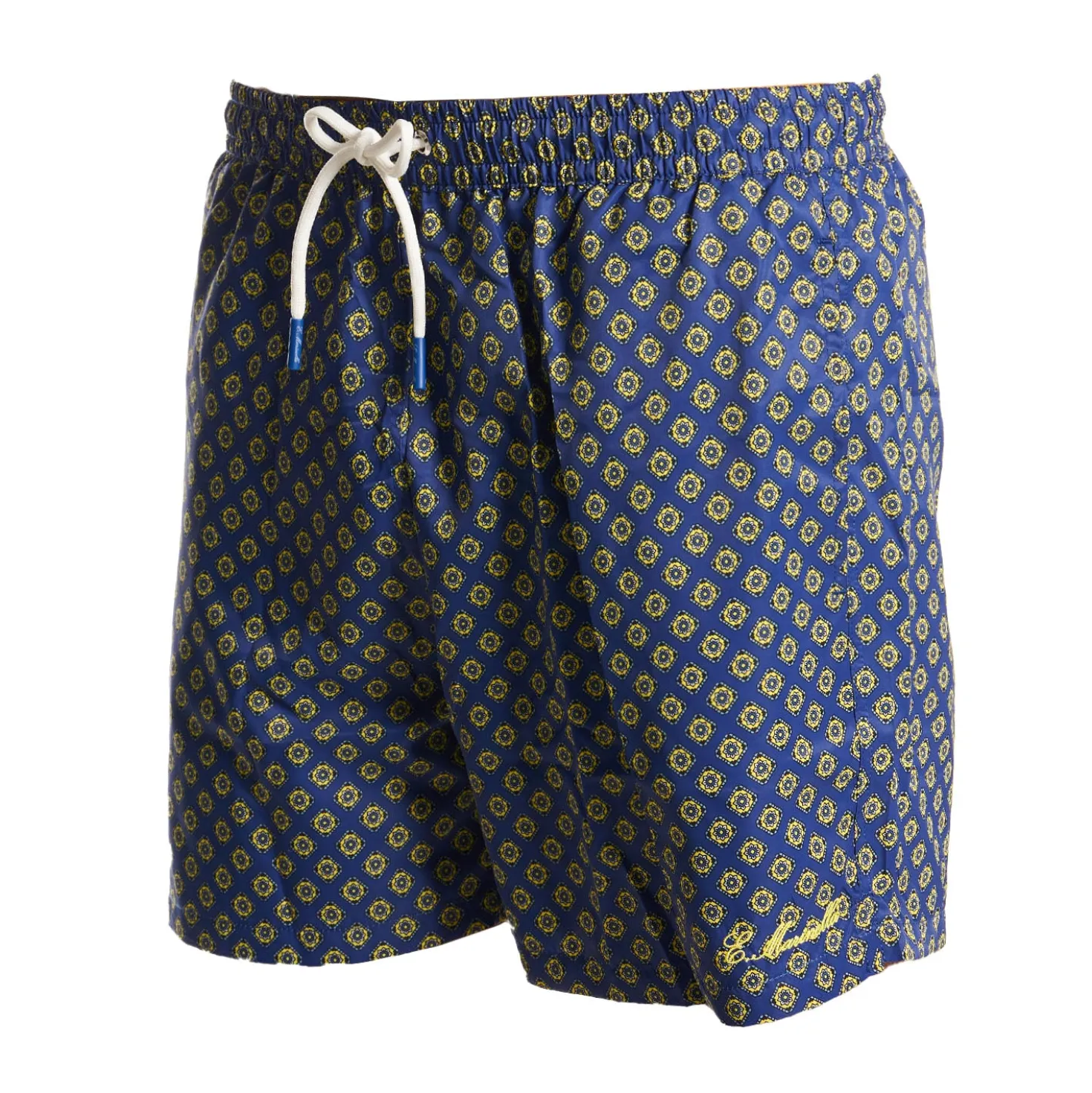 COSTUME DA BAGNO BLU Macrofantasia fiore