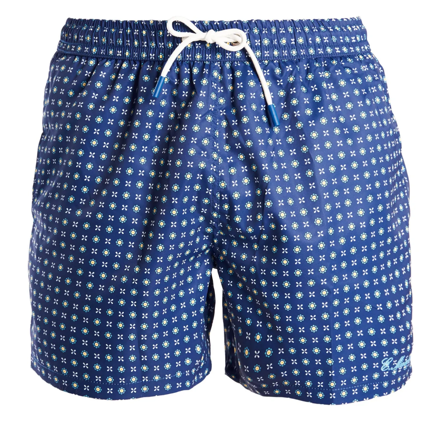 COSTUME DA BAGNO BLU Microfantasia fiore