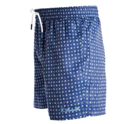COSTUME DA BAGNO BLU Microfantasia fiore