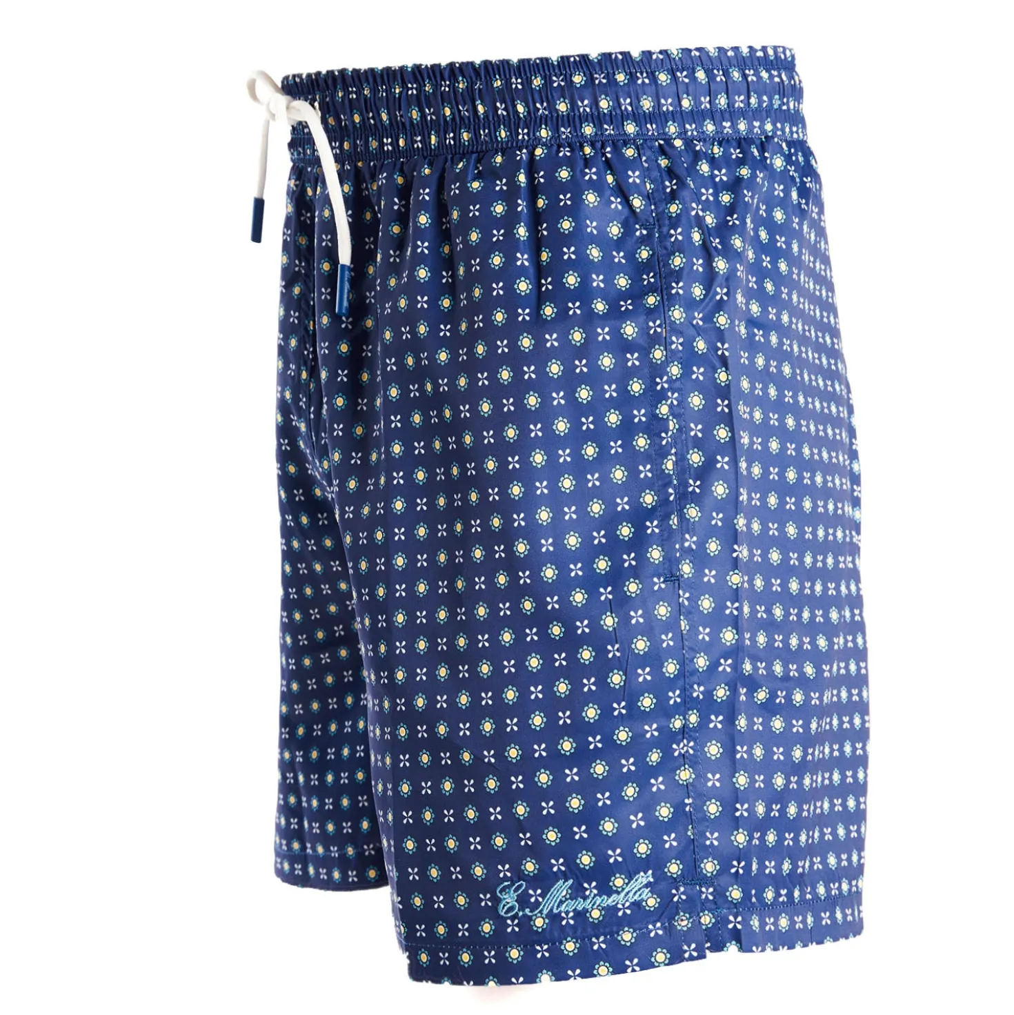 COSTUME DA BAGNO BLU Microfantasia fiore