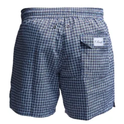 COSTUME DA BAGNO BLU Microfantasia fiore