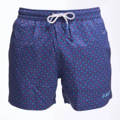 COSTUME DA BAGNO BLU Microfantasia fiore