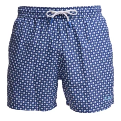 COSTUME DA BAGNO BLU SCURO Macrofantasia fiore
