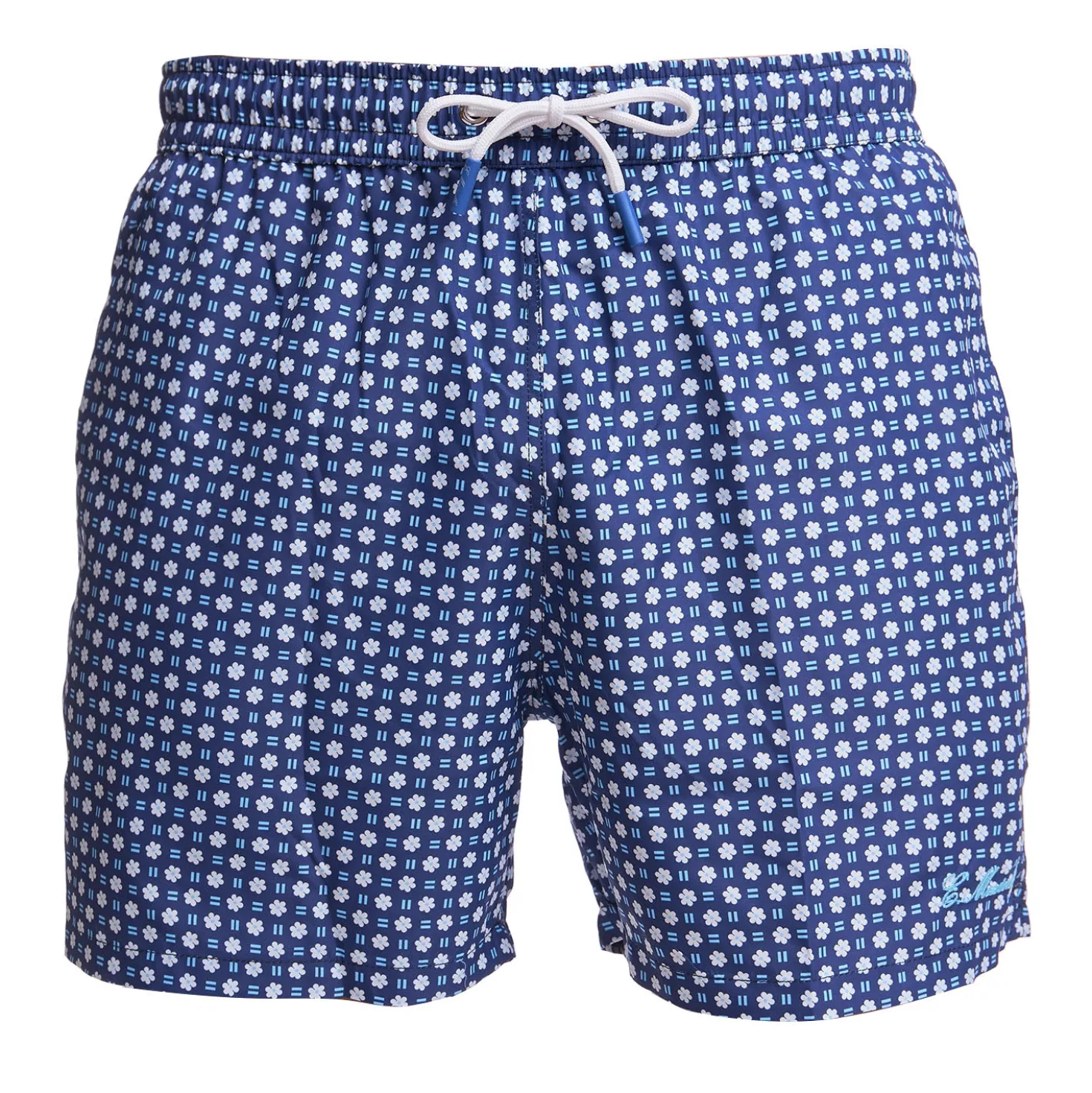 COSTUME DA BAGNO BLU SCURO Macrofantasia fiore
