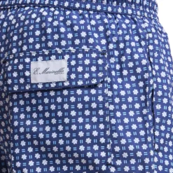 COSTUME DA BAGNO BLU SCURO Macrofantasia fiore