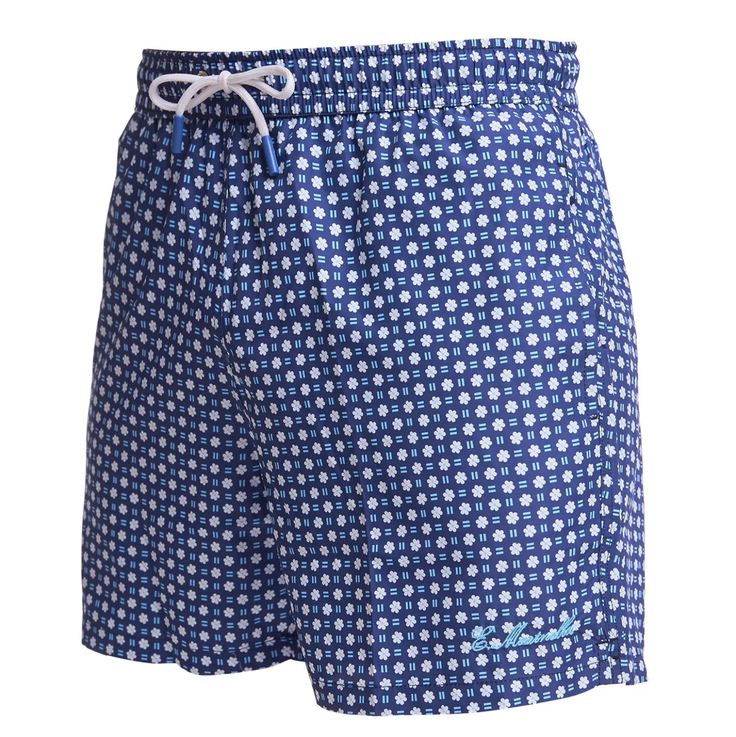 COSTUME DA BAGNO BLU SCURO Macrofantasia fiore