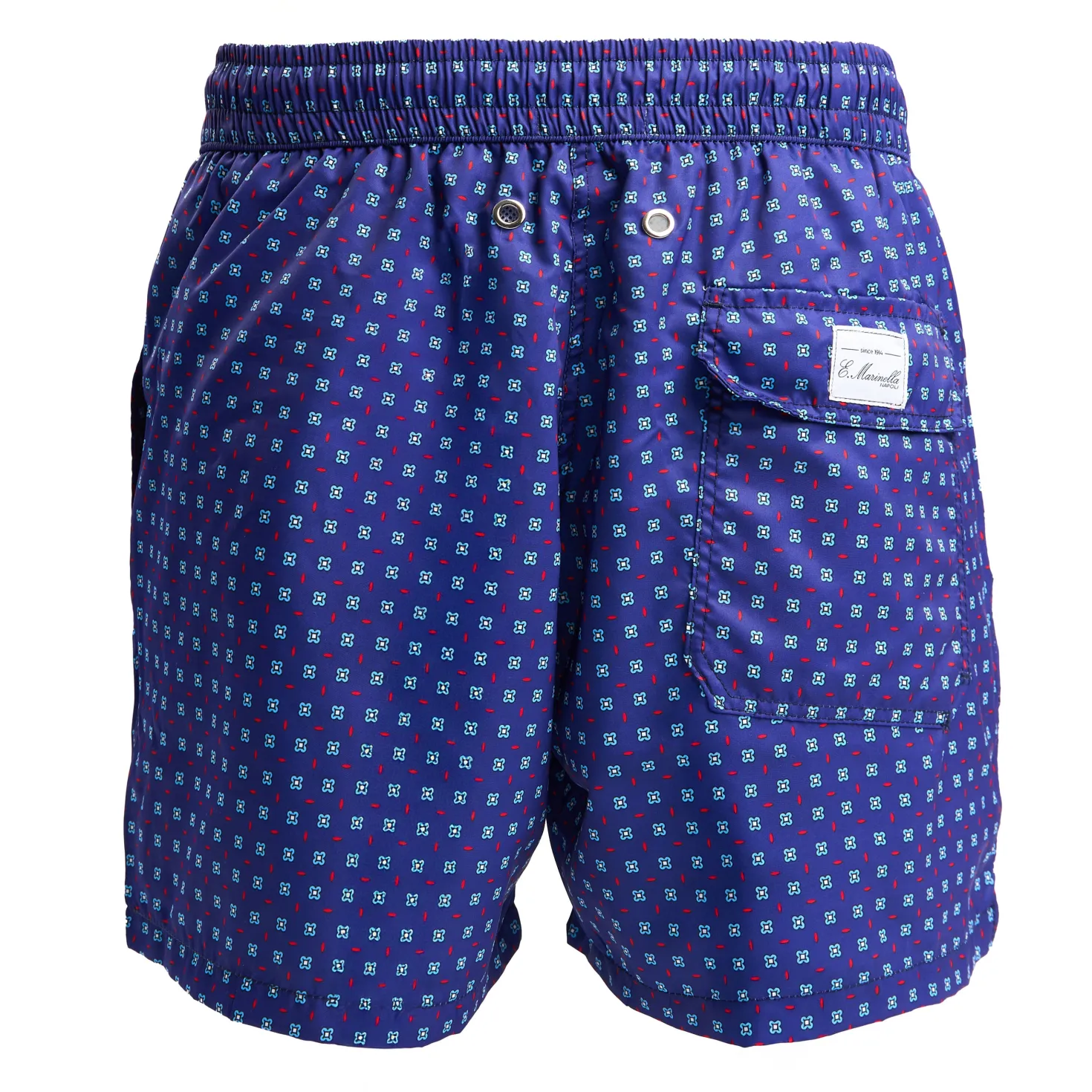 COSTUME DA BAGNO BLU SCURO Macrofantasia fiore