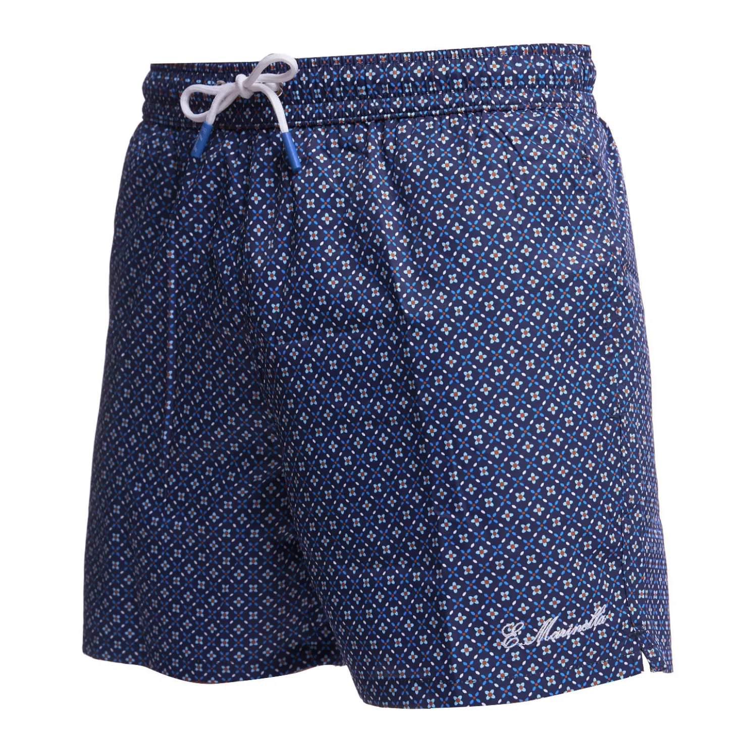 COSTUME DA BAGNO BLU SCURO Microfantasia fiore