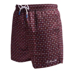 COSTUME DA BAGNO BORDEAUX Microfantasia fiore