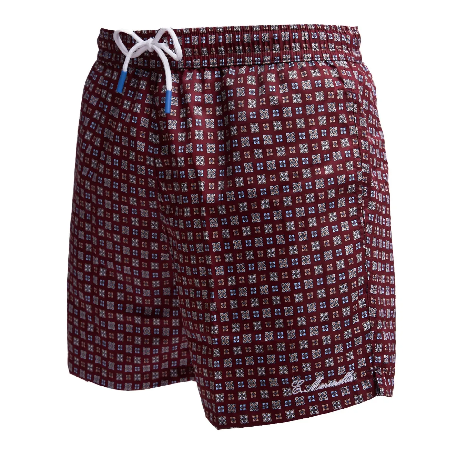 COSTUME DA BAGNO BORDEAUX Microfantasia fiore