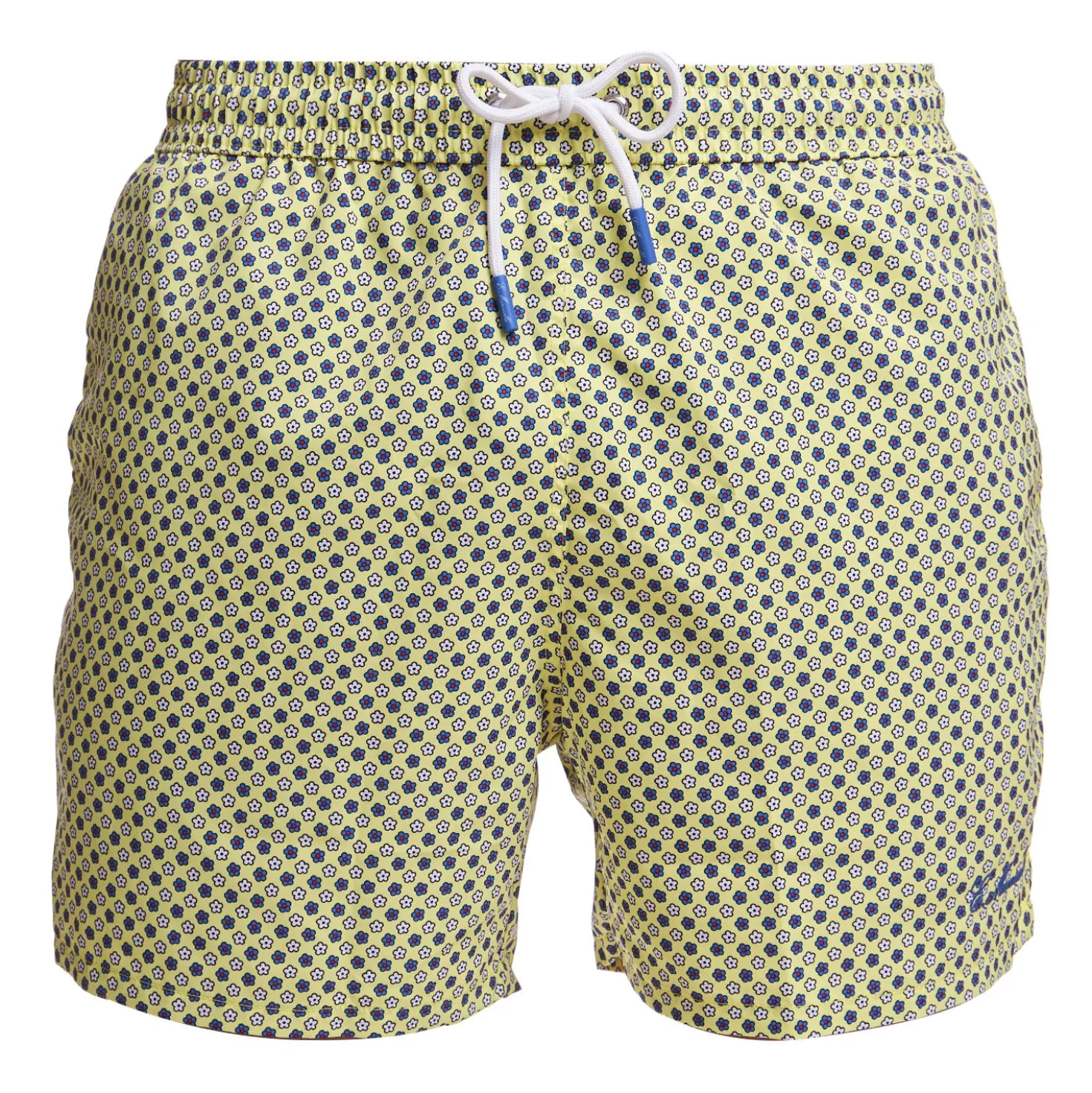 COSTUME DA BAGNO GIALLO Microfantasia fiore