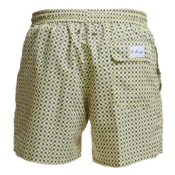 COSTUME DA BAGNO GIALLO Microfantasia fiore