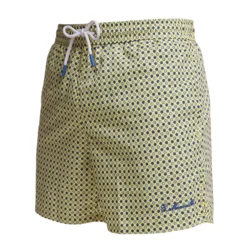 COSTUME DA BAGNO GIALLO Microfantasia fiore