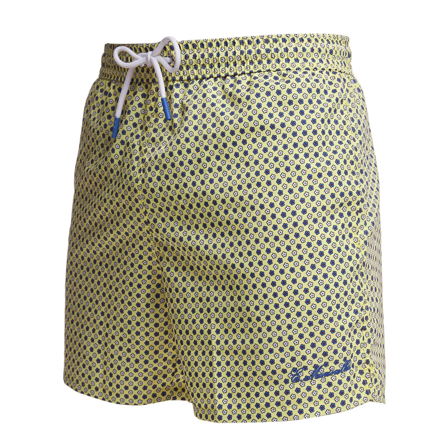 COSTUME DA BAGNO GIALLO Microfantasia fiore